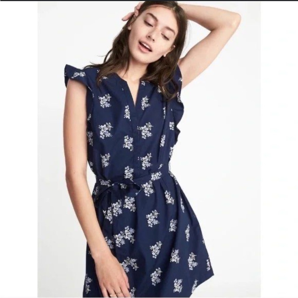 Floral Navy Dress